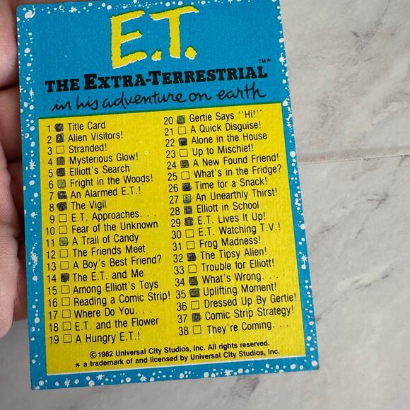 Vintage 1982 E.T. Trading Cards InComplete Set 1-87 Topps Good Condition - Picture 1 of 8